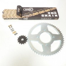 Kit chaîne Afam pour moto Suzuki 125 VL Intruder 14x56 pas 428 142L Neuf