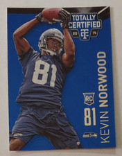 Kevin Norwood (Seahawks) 2014 Totally Certified ROOKIE card PLATINUM BLUE /50. rookie card picture