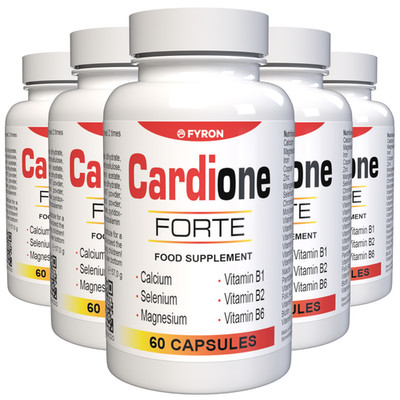 Cardione Forte 300 Kapseln (5er Pack) - 22 Vitamine & Mineralstoffe - Vegan