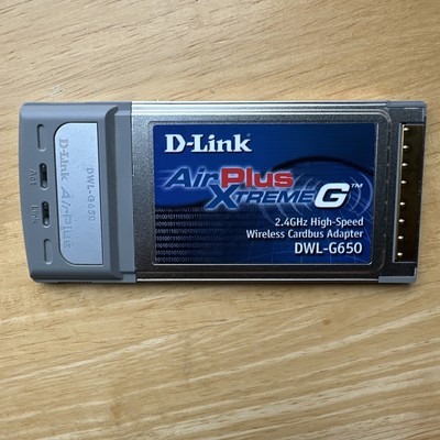 D-Link AirPlus XtremeG 2.4GHz High-Speed Wireless Cardbus Adapter DWL-G650