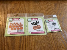 Impression Obsession Lot Of 3 Cutting Dies Halloween