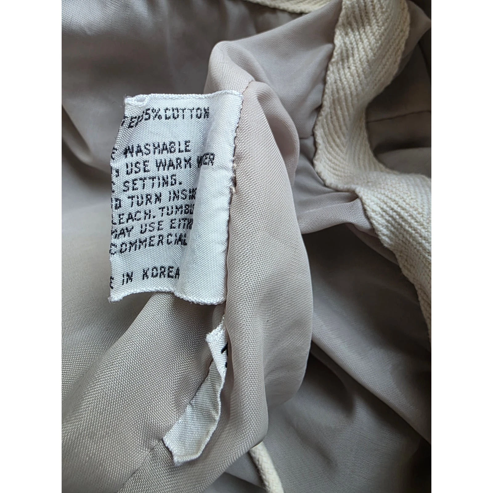 VTG 90s Pacific Trail Sportswear Hooded Windbreaker Jacket Beige Mens L image 5