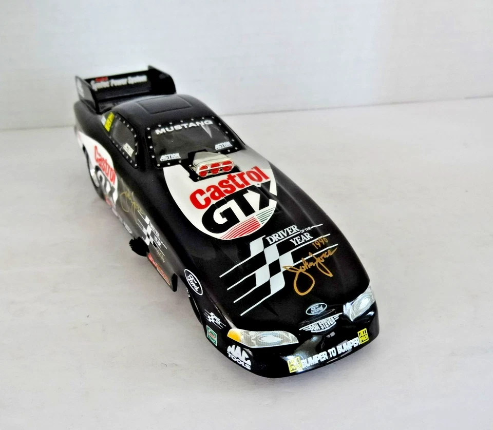 Coche divertido John Force Castrol GTX Mustang 1996 conductor del año escala 1:32 Foto 2 de 4