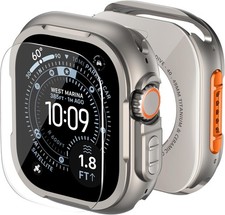 Metal Case Screen Protector for Apple Watch Ultra 49mm Rugged Bumper Frame