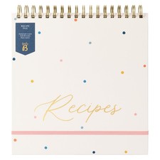 Recipe File - Spot - Flip Top Recipe Organiser with Built-in Stand, 16 Recipe...