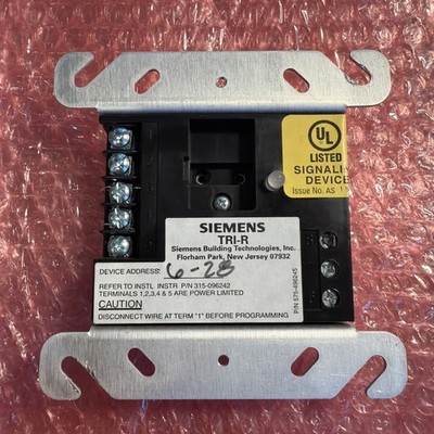 SIEMENS TRI-R INTERFACE MODULE FIRE ALARM Free Shipping TESTED!
