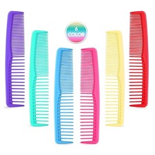 Colorful Hair Comb Set 6 Colors in Pack, Combs For 6 Count Pack of 1 