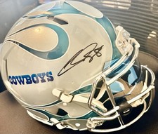 Dallas Cowboys CEEDEE LAMB Under Wraps Exclusive 1/1  Artwork AuthenticFS Helmet