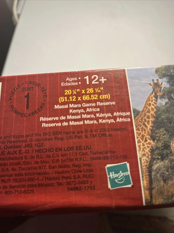 Lote de 1.000 piezas rompecabezas Big Ben África, Croacia y Suiza sellados Foto 4 de 4