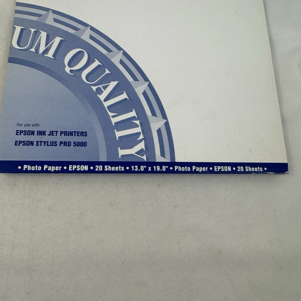 Epson Super A3/ Super B Glossy Photo Quality Ink Jet Paper 20 Sheets 13” x 19” - Image 2 of 4