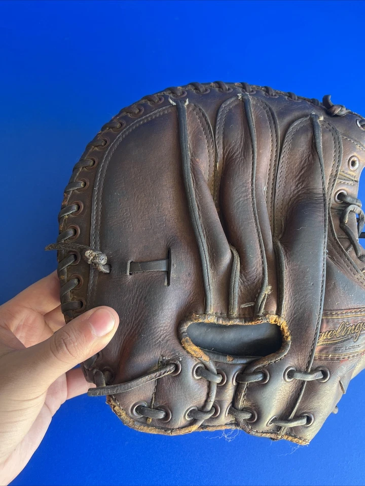 Guante de cuero Rawlings Catcher’s vintage, años 50 buen estado envío rápido Foto 2 de 4