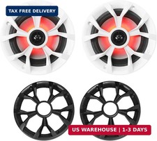 Rockville RKL65MBW 2 6.5" 700W Marine Speakers, 4 Ohm, LED Lights, CEA Complia