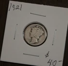 1921 Mercury Dime  Lot Y3500