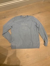 M&S x Bella Freud Women’s Medium Pure Merino Wool Ice Blue Jumper Blue Sky