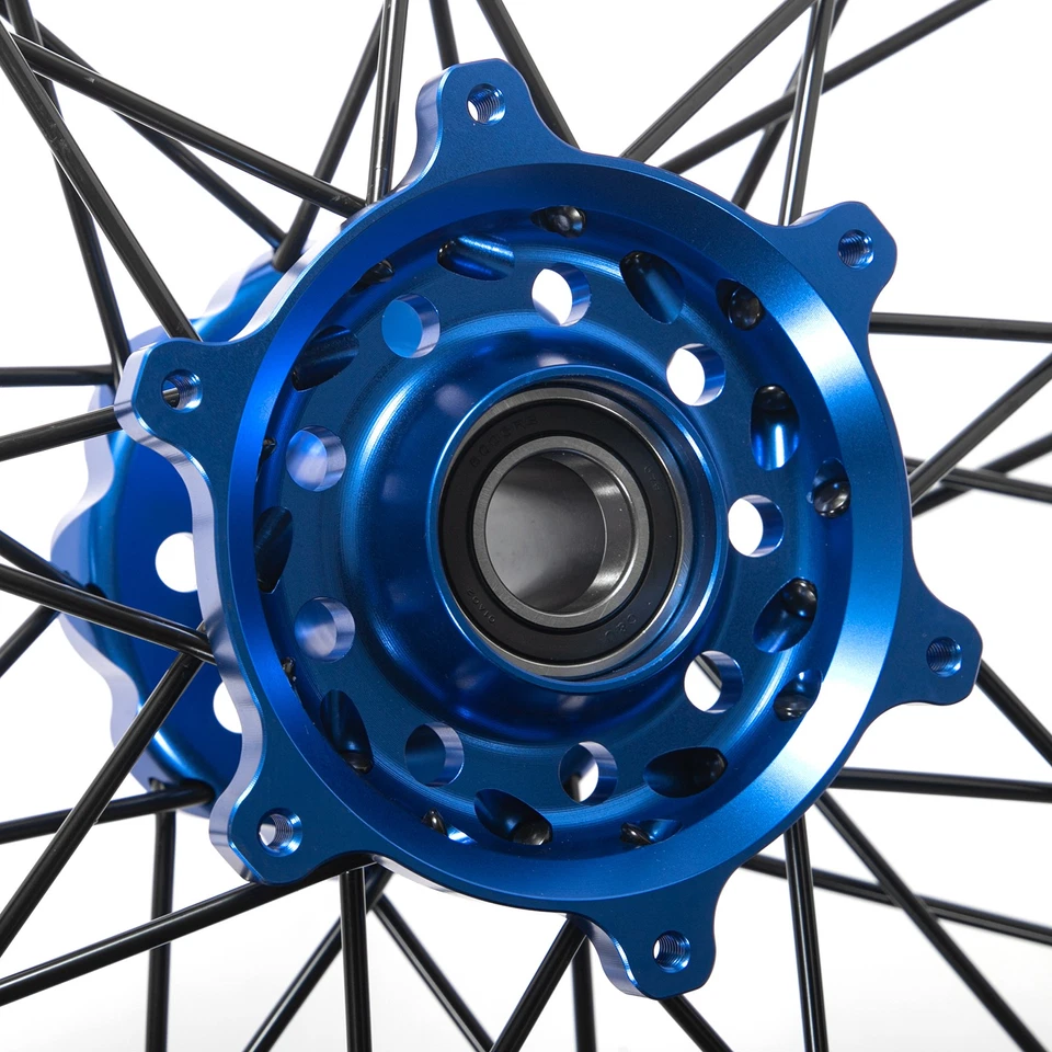 For YAMAHA 21"+18" CNC Machined Spoked Wheels Set YZ125 YZ250 1999 00 01 02-2025 Foto 4 de 4