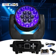 19x15W RGBW LED Wash Zoom Moving Head Stage Beam Lighting DJ Disco Bar