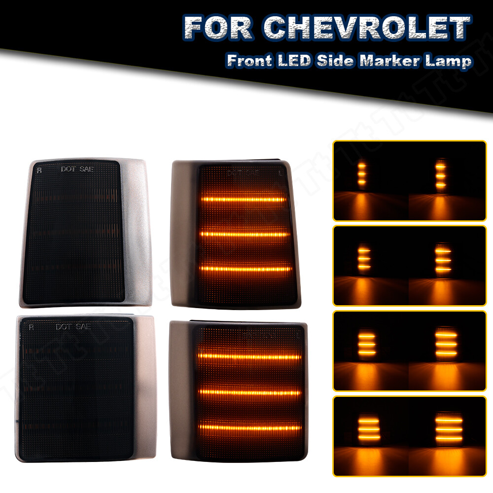 Fit For 94-00 Chevy GMC C/K 1500 2500 3500 LED DRL Smoke Lens Black Headlights E - Foto 7