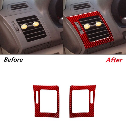 Cubierta completa interior de fibra de carbono 50 piezas para LEXUS RX330 RX350 2004-2009 rojo - Imagen 3 de 18
