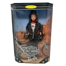 1998 Mattel Harley Davidson Barbie Doll Collector Edition In Box Brunette 22256