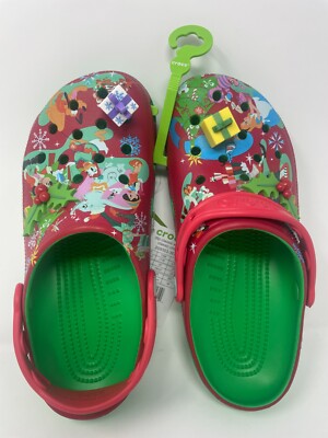 Crocs Disney Parks Classic Christmas Clog Holiday Gifts Presents Mickey NEW 