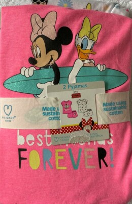 Pijama Niña Verano Pijama De Punto Rojo/Minnie Mouse Kids