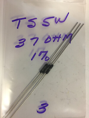 TS5W TEPRO RESISTORS 37 OHM  .5 WATT 1% 3 PCS  NOS