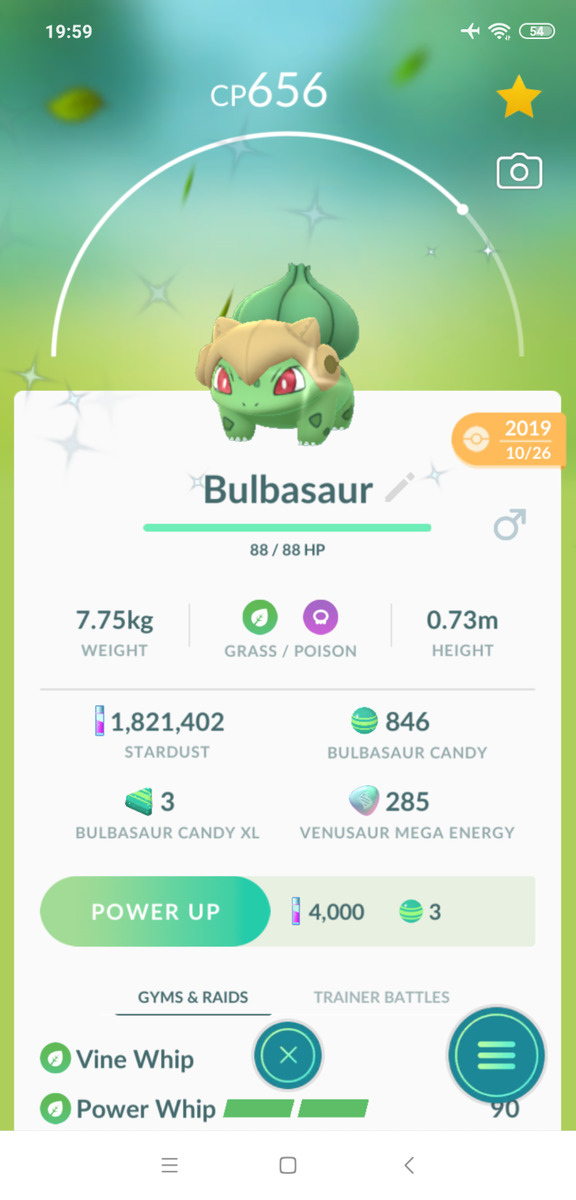 Pokemon Shiny Bulbasaur wearing hat - T'r'a'd'e - Read Describe