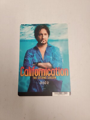 Californication 2nd Season Disc 2 BLOCKBUSTER DVD BACKER CARD ONLY 5.5''X8'' 