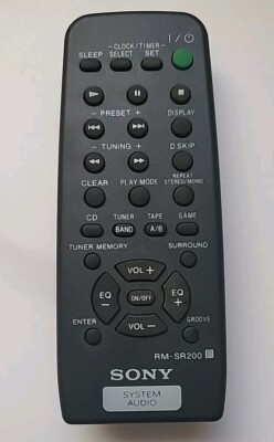 OEM Sony RM-SR200 Remote Control System Audio Hi Fi 