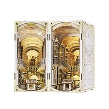 MiniCity Book Nook Kit, DIY Miniature Dollhouse Booknook Kit, 3D Wooden Puzzl...