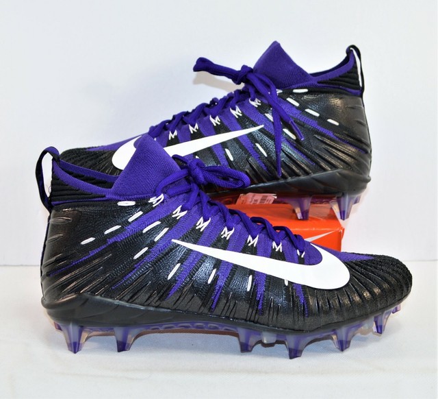 Nike Alpha Menace Elite Purple & Black Football Cleats Sz 9.5 NEW 877140 510 | eBay