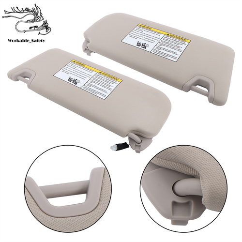 New Driver Passenger Side Sun Visor Beige W/Lights For Nissan Altima 2019-2024 - Foto 11 di 15