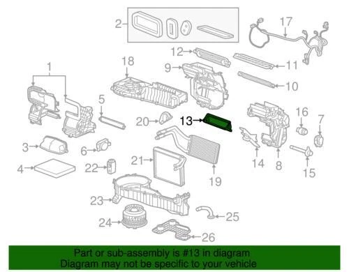 Válvula de control de cañón de calefacción y aire acondicionado genuina GM 2015-2022 Chevrolet GMC 84130230 Foto 3 de 3