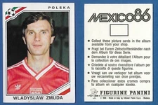 PANINI MEXICO 86 FOOTBALLERS FIGURE - NEW/NEW N.366 ZMUDA - POLSKA