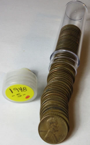 1948-S Lincoln Wheat Cent Roll (#712L)
