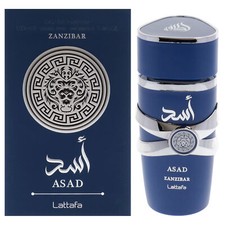 Asad Zanzibar by Lattafa for Men - 3.4 oz EDP Spray