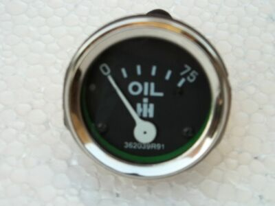 #ad IH Farmall Oil Pressure Gauge fits Cub Later 100 130 140 200 230 Screwin $16.19