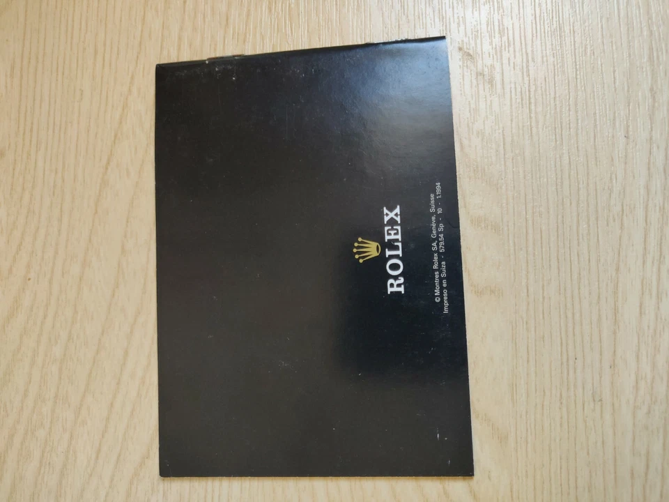 SU ROLEX OYSTER винтажный 1994 буклет испанский Daytona подводник исследователь GMT / - Изображение 2 из 4