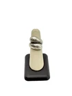Sterling Silver 925 Stacked Puffed Wrap Ring 13.5g Size 7