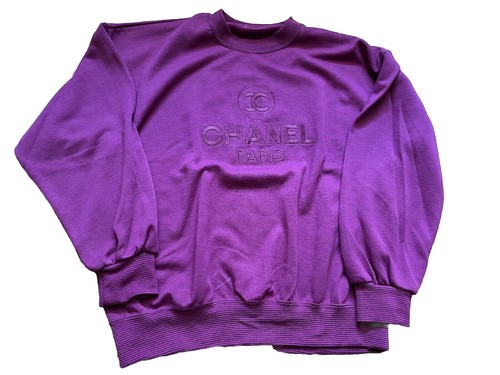 Chanel Sport Line Hoodie Zip-up Long Sleeve Top Navy 05P #42