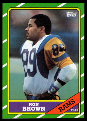 Ron Brown 1986 Topps #80 NMT