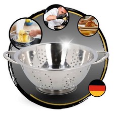 Küchensieb Abtropfsieb Edelstahl Salat Nudel Seiher Sieb 24cm Gastro