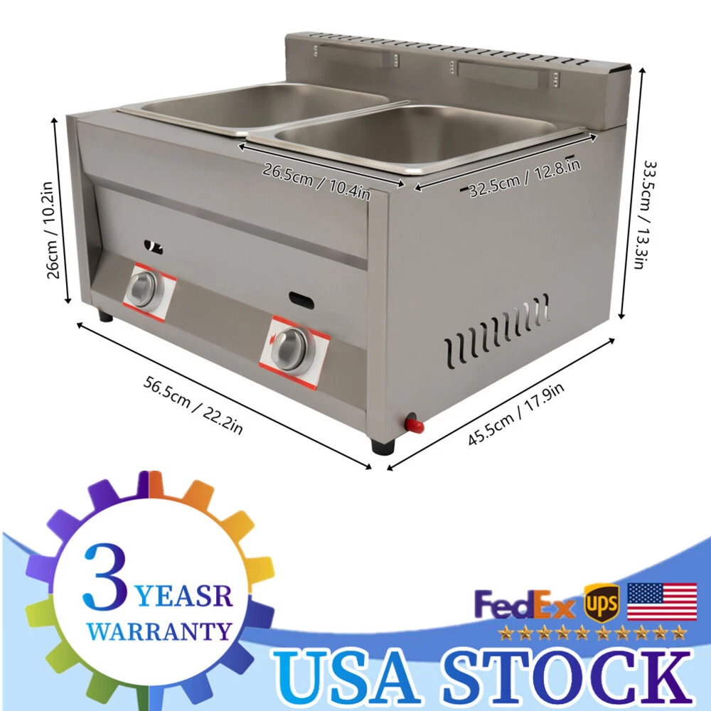 Countertop Commercial Gas Fryer 12L Propane LPG Deep Fryer