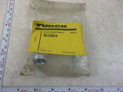 TURCK B1131 W/GROUND 6'' A3479 - WIRING ACCESSORIES, F0625