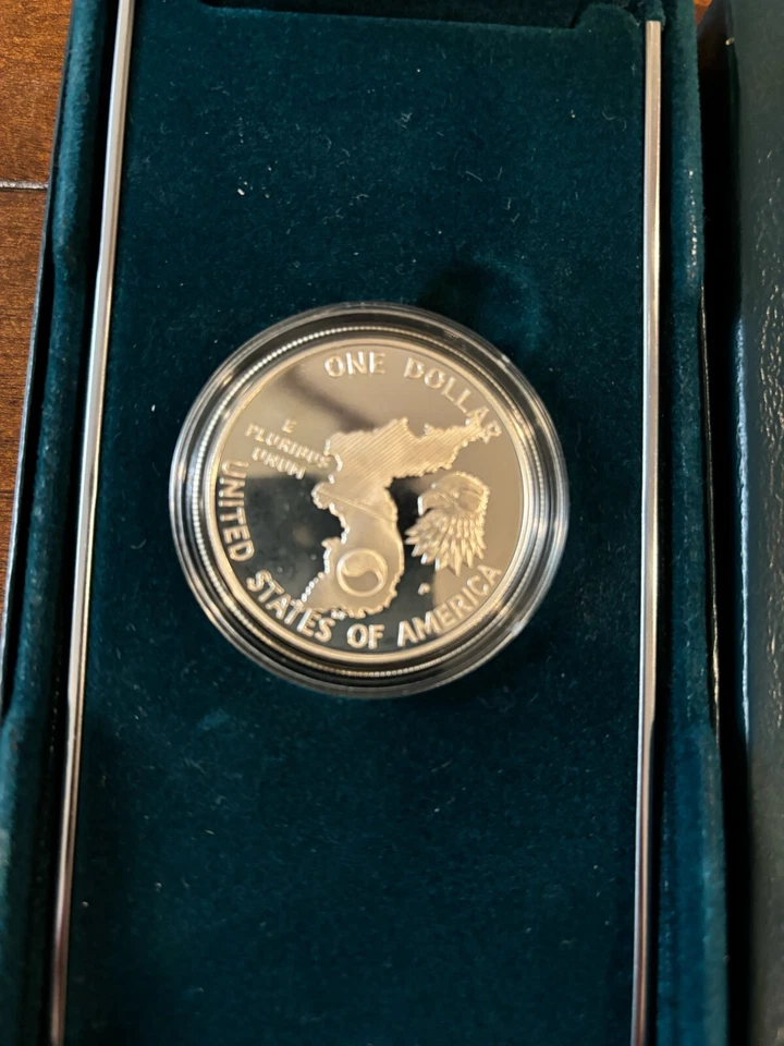 korean war memorial coin from United States mint - proof condition - Image 4 of 4