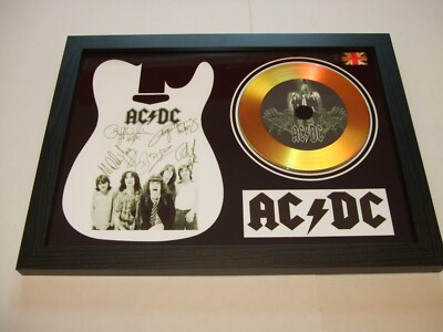 ACDC SIGNED DISC FRAMED 27 | eBay