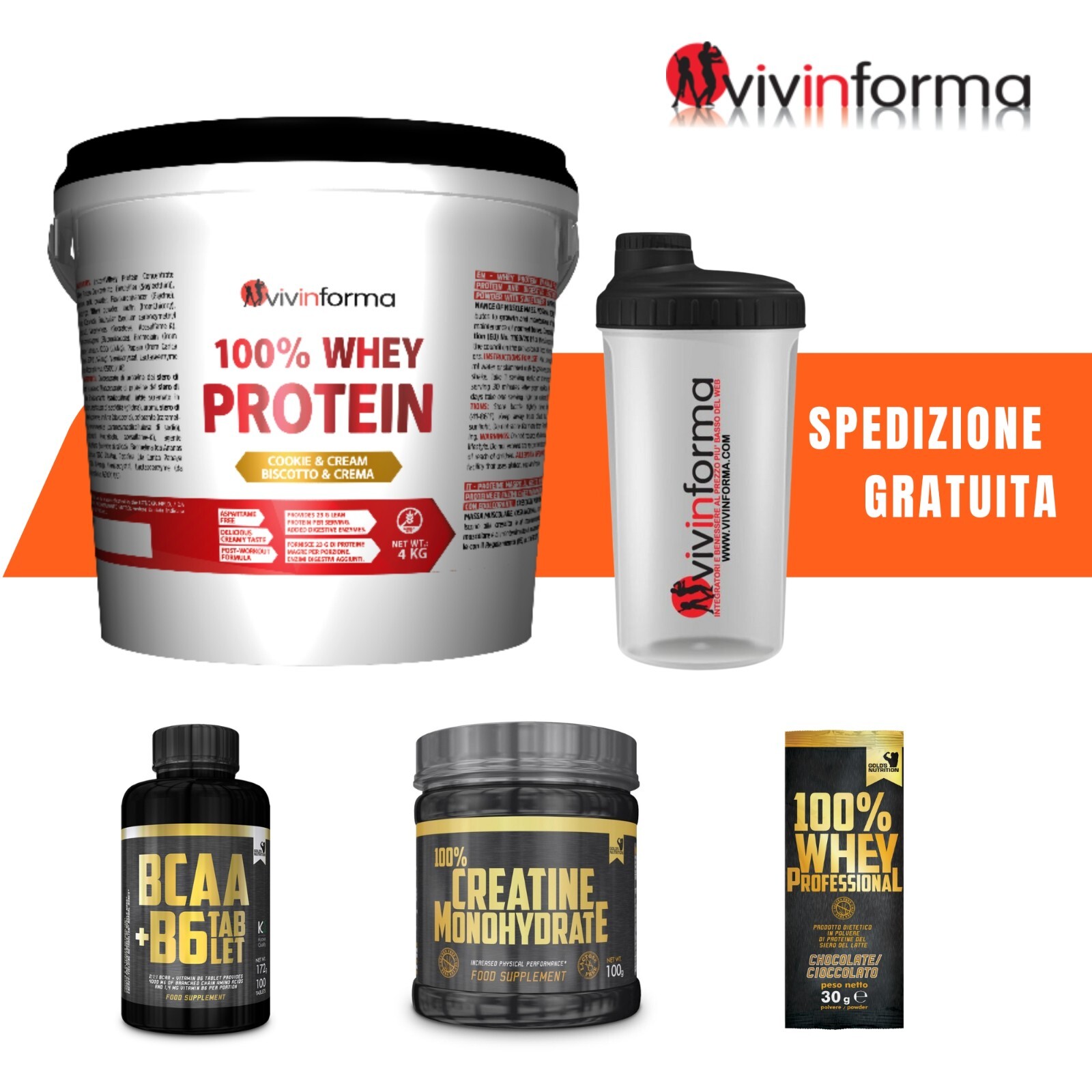 Recensione Kit Vivinforma 4kg Whey + Creatina + BCAA: Conviene davvero?