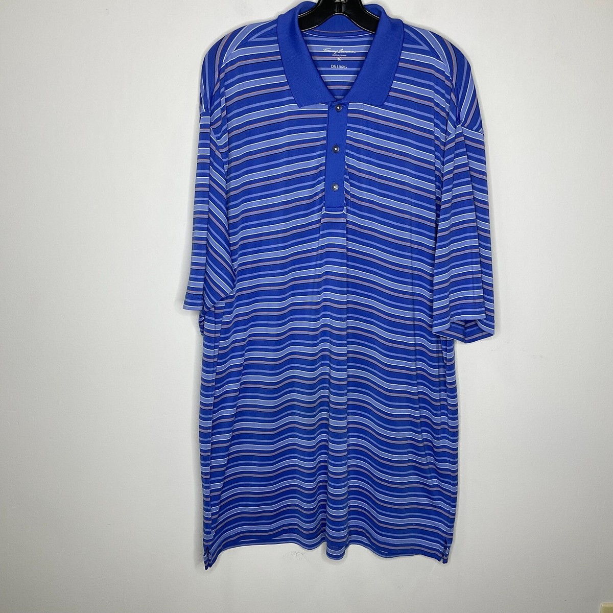 Tommy Armour Golf Shirt Men's Size XL Blue Short Sleeves Polo Dri