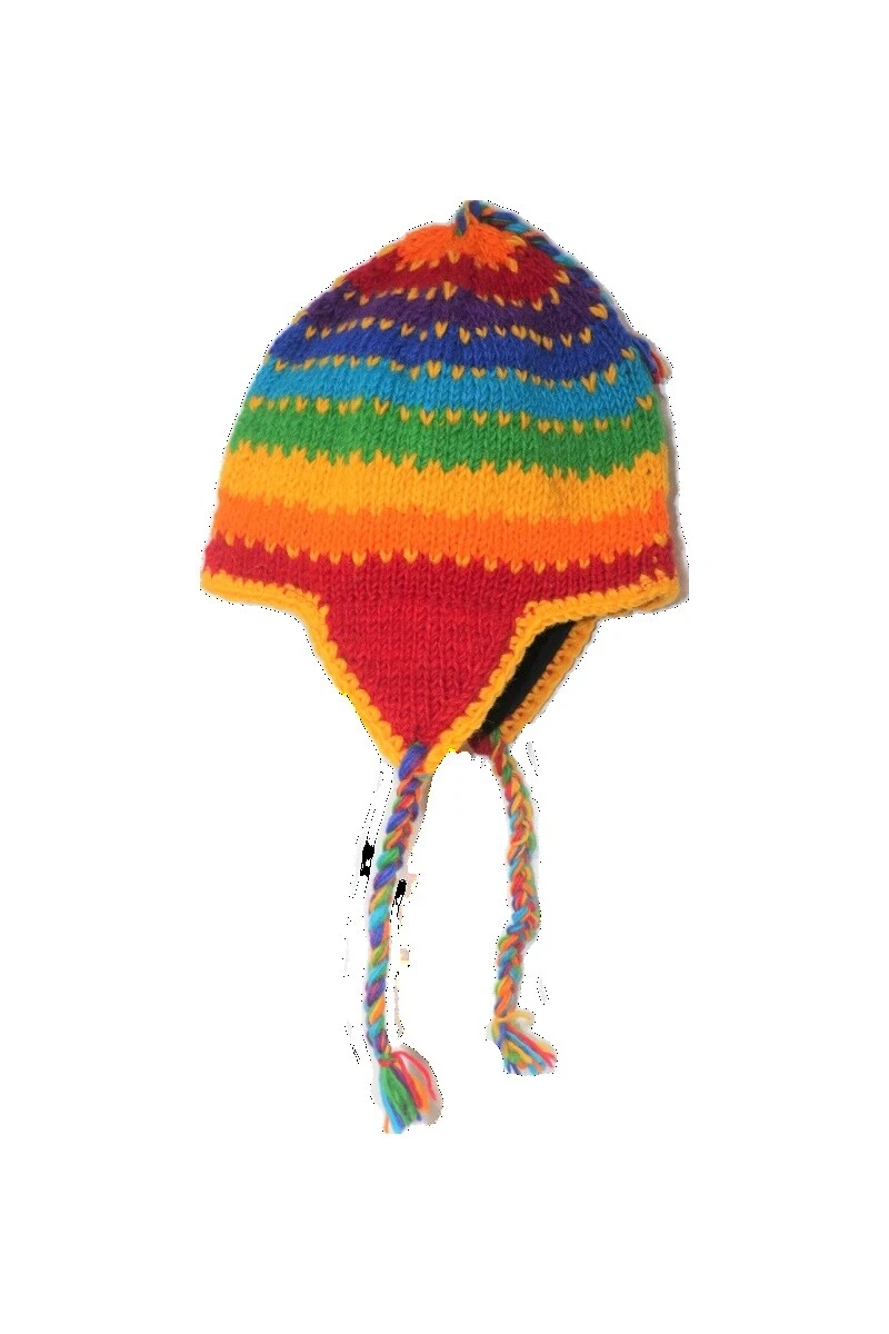 Handmade 100% lana gorros y otros deportes de invierno