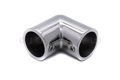 Bootsplane/Vordachbeschlag - HD Gussbogen Kurvengelenk 90° für 1'' Stange oder Rahmen